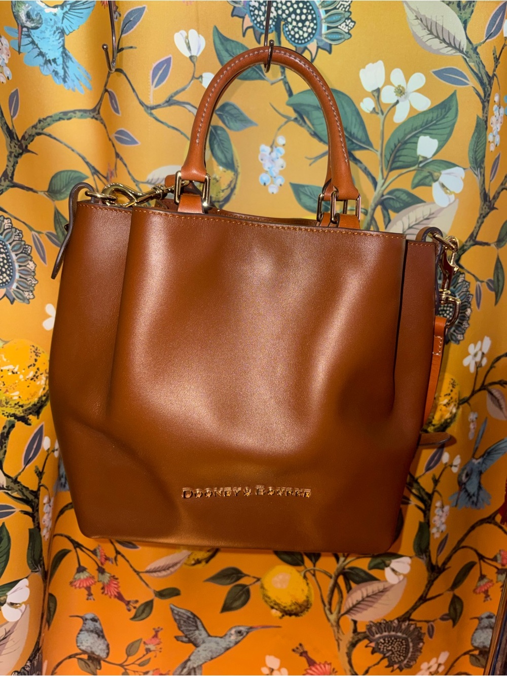 Dooney & Bourke Brown Leather City Barlow Satchel Tote - Classic Women's Handbag